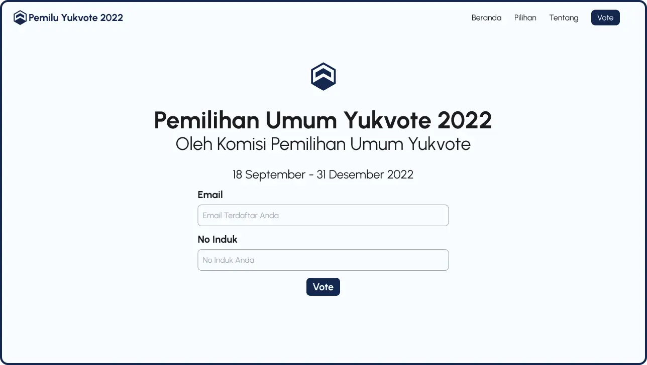Pelaksanaan Pemilu Yukvote