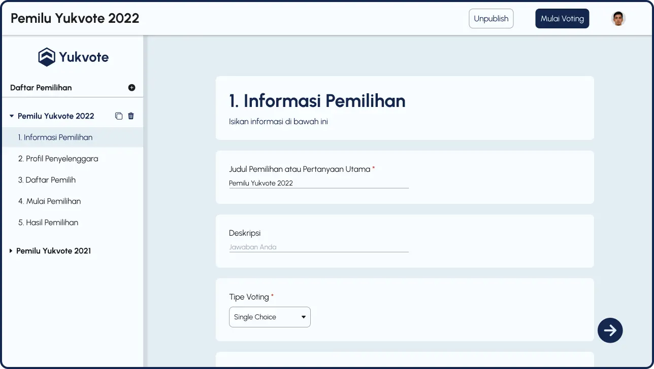 Pengaturan Pemilu Yukvote